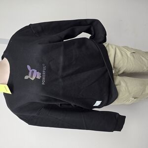 Black Sweatshirt with Graphic Design